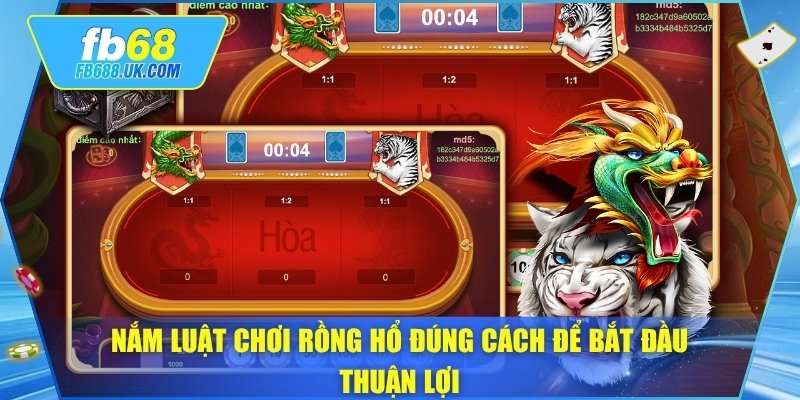 Nắm luật chơi Rồng Hổ đúng cách để bắt đầu thuận lợi