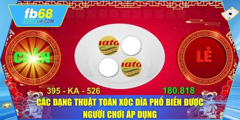 Các dạng thuật toán xóc đĩa phổ biến được người chơi áp dụng